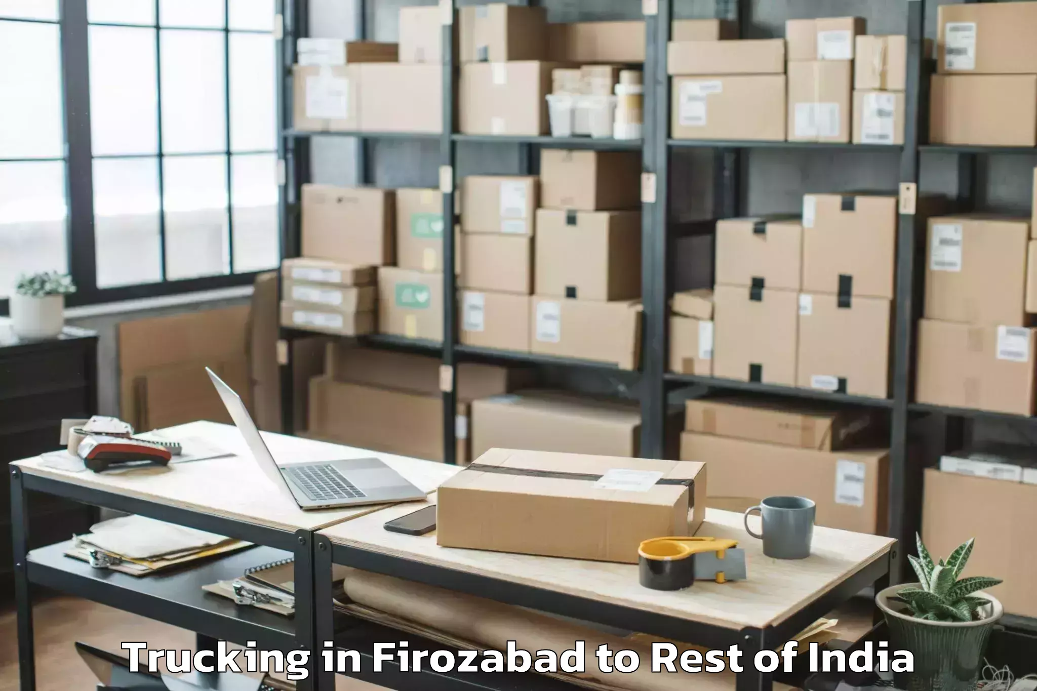 Discover Firozabad to Kulgam Trucking